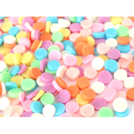 Acheter Confettis ronds en pâte polymère - couleurs vives - 10 grammes - 1,99 € en ligne sur La Petite Epicerie - Loisirs cré...