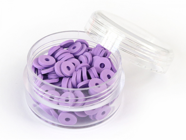 Acheter Boite de perles rondelles heishi 6 mm - mauve violet - 2,59 € en ligne sur La Petite Epicerie - Loisirs créatifs