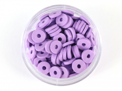 Acheter Boite de perles rondelles heishi 6 mm - mauve violet - 2,59 € en ligne sur La Petite Epicerie - Loisirs créatifs