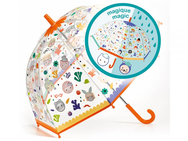 Acheter Parapluie Magique pour enfant - Faces - change de couleur sous l'eau - 15,19 € en ligne sur La Petite Epicerie - Lois...