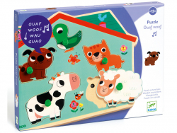 Acheter Puzzle sonore en bois - Ouaf woof - les animaux familiers - 34,29 € en ligne sur La Petite Epicerie - Loisirs créatifs