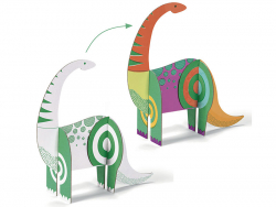 Acheter Dinosaures en carton à monter et colorier - 18,49 € en ligne sur La Petite Epicerie - Loisirs créatifs