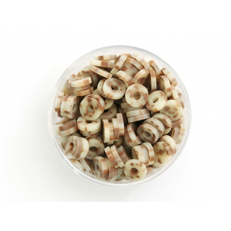 Acheter Boite de perles rondelles heishi 6 mm - marron naturel imitation pierre - 1,99 € en ligne sur La Petite Epicerie - Lo...
