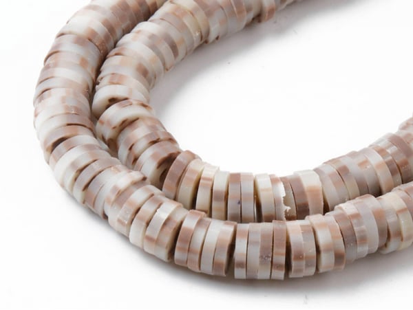 Acheter Boite de perles rondelles heishi 6 mm - marron naturel imitation pierre - 2,59 € en ligne sur La Petite Epicerie - Lo...