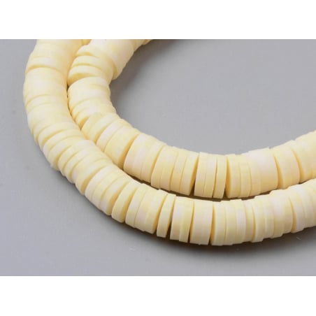 Acheter Boite de perles rondelles heishi 6 mm - Naturel pierre - 2,59 € en ligne sur La Petite Epicerie - Loisirs créatifs