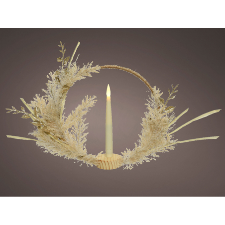 Acheter Couronne de Noël - corde et fleurs séchées - 35 cm - 16,99 € en ligne sur La Petite Epicerie - Loisirs créatifs