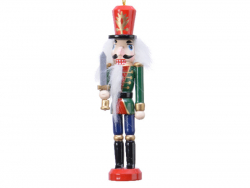 Acheter Casse noisette en bois à chapeau rouge - socle rouge - 12,5 cm - 4,99 € en ligne sur La Petite Epicerie - Loisirs cré...