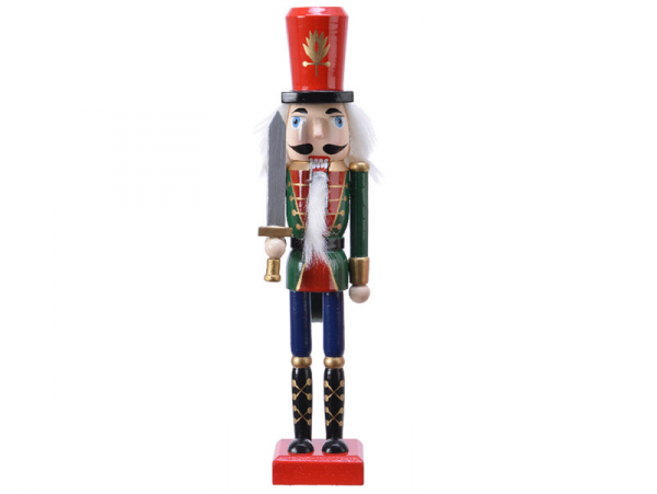 Acheter Casse noisette en bois à chapeau rouge épée - socle rouge - 25 cm - 12,99 € en ligne sur La Petite Epicerie - Loisirs...