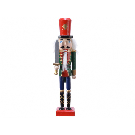 Acheter Casse noisette en bois à chapeau rouge épée - socle rouge - 25 cm - 12,99 € en ligne sur La Petite Epicerie - Loisirs...