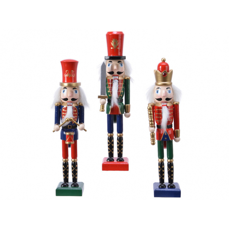 Acheter Casse noisette en bois à chapeau rouge épée - socle rouge - 25 cm - 12,99 € en ligne sur La Petite Epicerie - Loisirs...