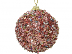 Acheter Boule de Noël - effet pailletté - 8 cm - 3,49 € en ligne sur La Petite Epicerie - Loisirs créatifs