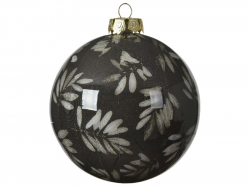 Acheter Boule de Noël - Marron foncé - décoration feuilles - 8 cm - 2,49 € en ligne sur La Petite Epicerie - Loisirs créatifs