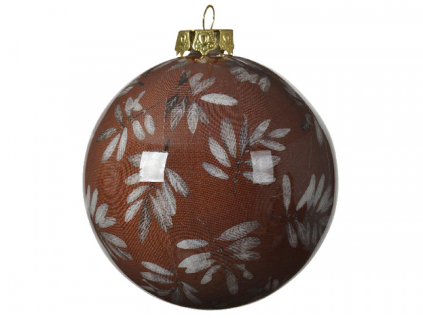 Acheter Boule de Noël - rouge foncé - décoration feuilles - 8 cm - 2,49 € en ligne sur La Petite Epicerie - Loisirs créatifs