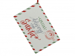 Acheter Décoration Petite lettre au père Noël - blanc - 3,29 € en ligne sur La Petite Epicerie - Loisirs créatifs