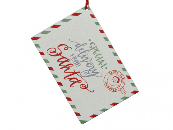 Acheter Décoration Petite lettre au père Noël - blanc - 3,29 € en ligne sur La Petite Epicerie - Loisirs créatifs