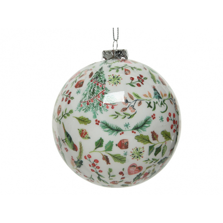 Acheter Grosse boule de Noël - motifs traditionnels de Noël ultra fins - 10 cm - 4,49 € en ligne sur La Petite Epicerie - Loi...