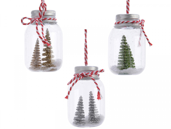 Acheter Suspension de Noël Sapin et neige dans un flacon en verre - Argent - 2,99 € en ligne sur La Petite Epicerie - Loisirs...