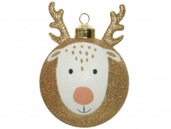 Acheter Boule de Noël - renne à paillettes - 4,49 € en ligne sur La Petite Epicerie - Loisirs créatifs