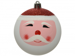 Acheter Boule de Noël incassable - visage du père Noël - 8 cm - 2,99 € en ligne sur La Petite Epicerie - Loisirs créatifs