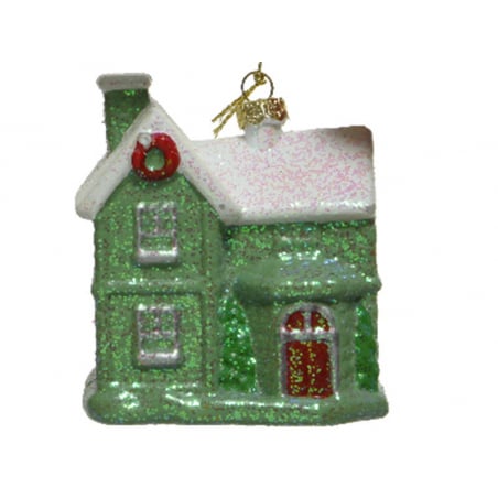 Acheter Décoration de Noël incassable - maison verte - 3,99 € en ligne sur La Petite Epicerie - Loisirs créatifs