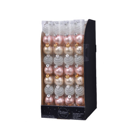 Acheter 9 boules en verre - coloris rose transparent - 3 cm - 4,49 € en ligne sur La Petite Epicerie - Loisirs créatifs