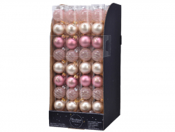 Acheter 9 boules en verre - coloris rose champagne - 3 cm - 4,49 € en ligne sur La Petite Epicerie - Loisirs créatifs