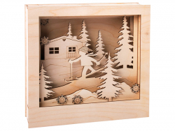 Acheter Kit bois Cadre à motif 3D, FSCMixCred. Nature , skieur - 18,79 € en ligne sur La Petite Epicerie - Loisirs créatifs