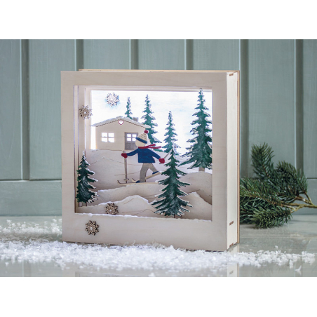 Acheter Kit bois Cadre à motif 3D, FSCMixCred. Nature , skieur - 19,99 € en ligne sur La Petite Epicerie - Loisirs créatifs