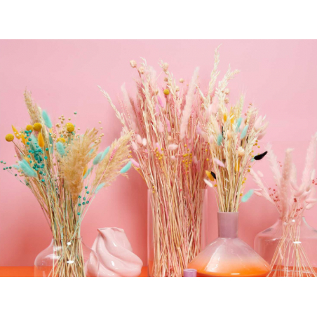 Acheter Bouquet de 6 fleurs séchées de pampa rose - 8,49 € en ligne sur La Petite Epicerie - Loisirs créatifs