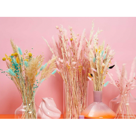 Acheter Bouquet de 50 fleurs séchées Lagurus rose - 12,99 € en ligne sur La Petite Epicerie - Loisirs créatifs