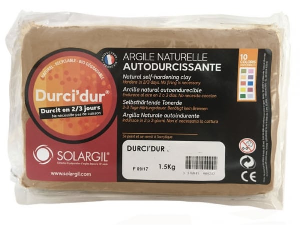 Acheter Durci'dur couleur marron chocolat - Argile naturelle autodurcissante - 7,99 € en ligne sur La Petite Epicerie - Loisi...