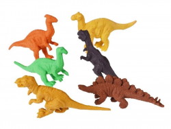 Acheter 6 gommes Prehistoric Land en forme de dinosaures - 4,19 € en ligne sur La Petite Epicerie - Loisirs créatifs