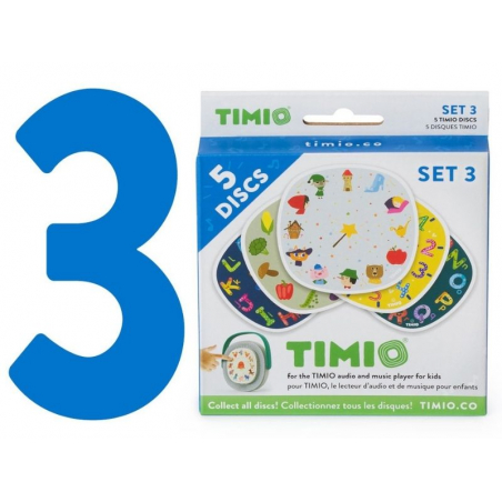 Acheter Set 3 de 5 disques pour lecteur audio Timio enfants - 14,95 € en ligne sur La Petite Epicerie - Loisirs créatifs