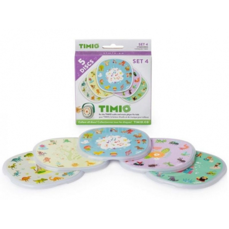 Acheter Set 4 de 5 disques pour lecteur audio Timio enfants - 14,95 € en ligne sur La Petite Epicerie - Loisirs créatifs