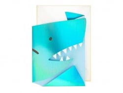 Acheter Carte d'anniversaire dépliante - requin - 6,49 € en ligne sur La Petite Epicerie - Loisirs créatifs