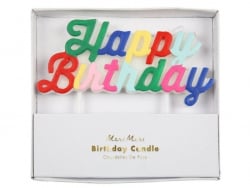 Acheter Bougie d'anniversaire multicolore "Happy Birthday" - 9,99 € en ligne sur La Petite Epicerie - Loisirs créatifs