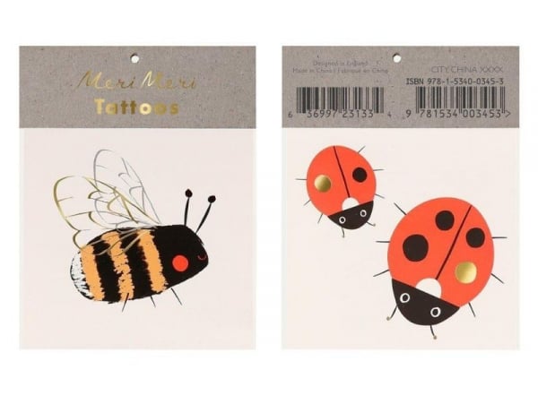 Acheter Planches de tatouages temporaires - abeille et coccinelles - 2,99 € en ligne sur La Petite Epicerie - Loisirs créatifs