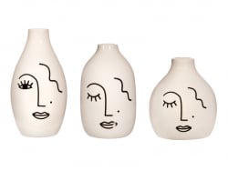Acheter Lot de 3 vases visage abstrait - 21,99 € en ligne sur La Petite Epicerie - Loisirs créatifs