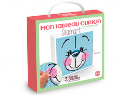 Acheter Kit tableau diamant mosaïque ourson 20 x 20 cm - 15,99 € en ligne sur La Petite Epicerie - Loisirs créatifs