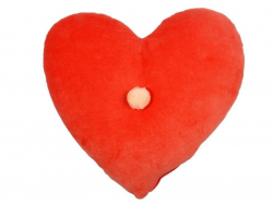 Acheter Coussin coeur aspect velours rouge avec pompon pastel - 34,99 € en ligne sur La Petite Epicerie - Loisirs créatifs