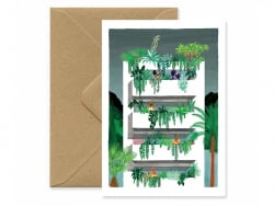 Acheter Carte aquarelle - immeuble au bord de plage - ATWS - 3,49 € en ligne sur La Petite Epicerie - Loisirs créatifs