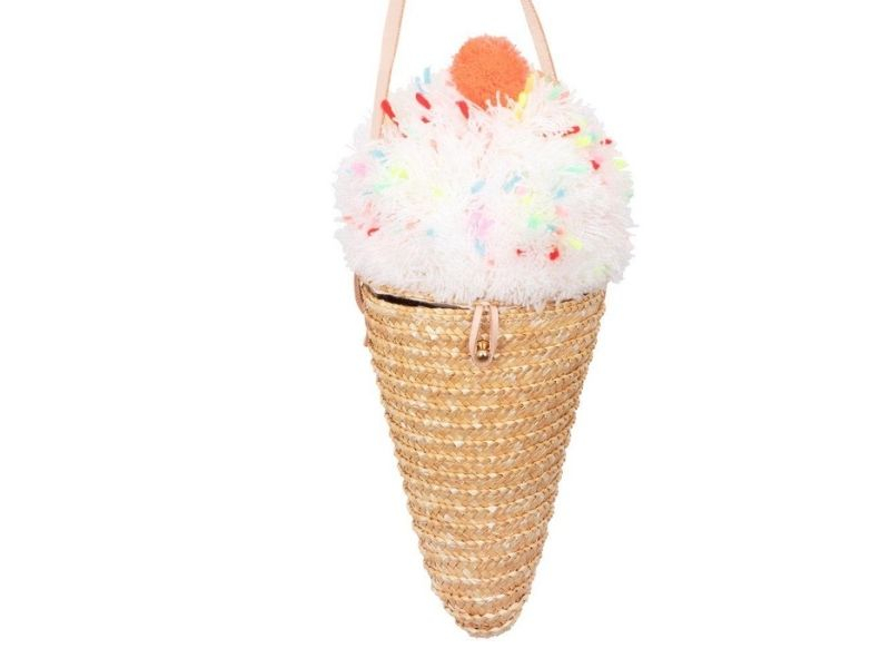 Acheter Sac en paille en forme de glace pompon avec bandoulière - 34,99 € en ligne sur La Petite Epicerie - Loisirs créatifs