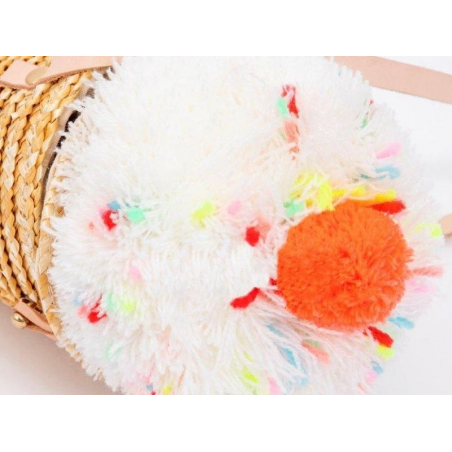 Acheter Sac en paille en forme de glace pompon avec bandoulière - 34,99 € en ligne sur La Petite Epicerie - Loisirs créatifs