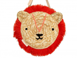 Acheter Petit sac en paille tête de lion avec bandoulière - 34,99 € en ligne sur La Petite Epicerie - Loisirs créatifs