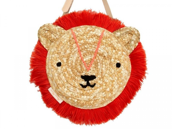 Acheter Petit sac en paille tête de lion avec bandoulière - 34,99 € en ligne sur La Petite Epicerie - Loisirs créatifs
