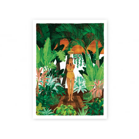 Acheter Affiche aquarelle - Douche d'été - 29,7 x 39,7 cm -ATWS - 23,99 € en ligne sur La Petite Epicerie - Loisirs créatifs