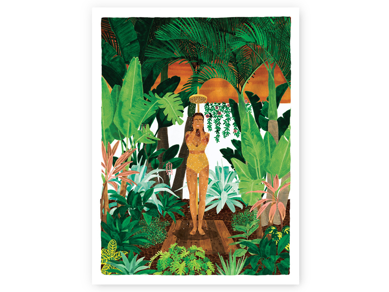 Acheter Affiche aquarelle - Douche d'été - 29,7 x 39,7 cm -ATWS - 23,99 € en ligne sur La Petite Epicerie - Loisirs créatifs