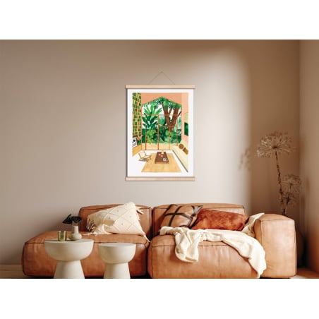 Acheter Affiche aquarelle - intérieur d'une maison - 70 x 50 cm -ATWS - 44,99 € en ligne sur La Petite Epicerie - Loisirs cré...