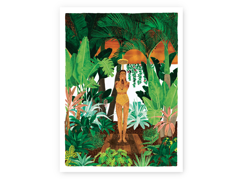 Acheter Affiche aquarelle - douche d'été - 70 x 50 cm -ATWS - 44,99 € en ligne sur La Petite Epicerie - Loisirs créatifs