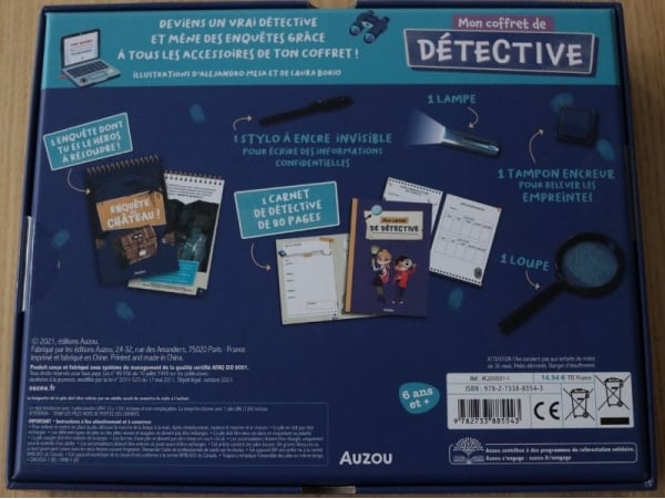 Acheter Mon coffret de détective Auzou - 18,09 € en ligne sur La Petite Epicerie - Loisirs créatifs